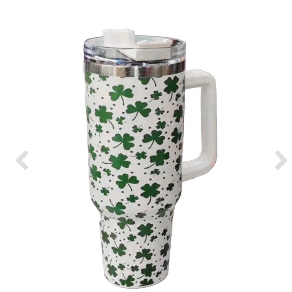 40 oz  Shamrock tumbler to party like a rock star!